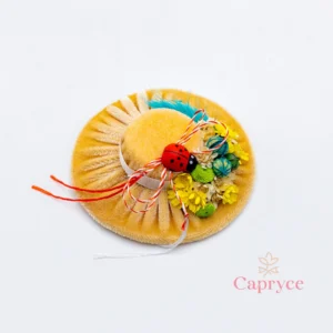 Mărțișor pălărie de catifea