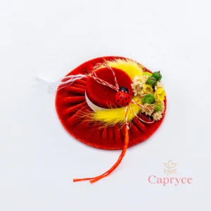 Mărțișor pălărie de catifea